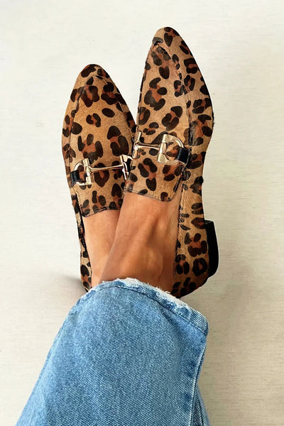 Leopard Print Loafers