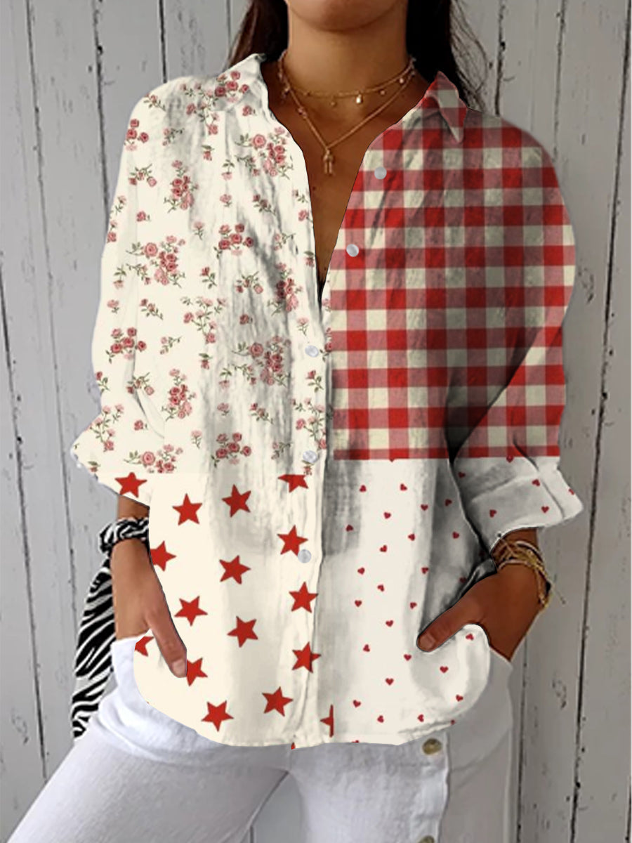 Country Patchwork Blouse