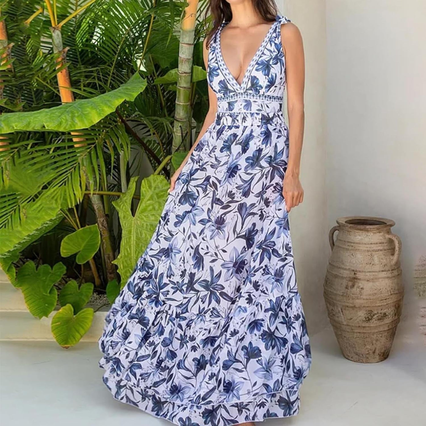 Elegant Printed Swim Set