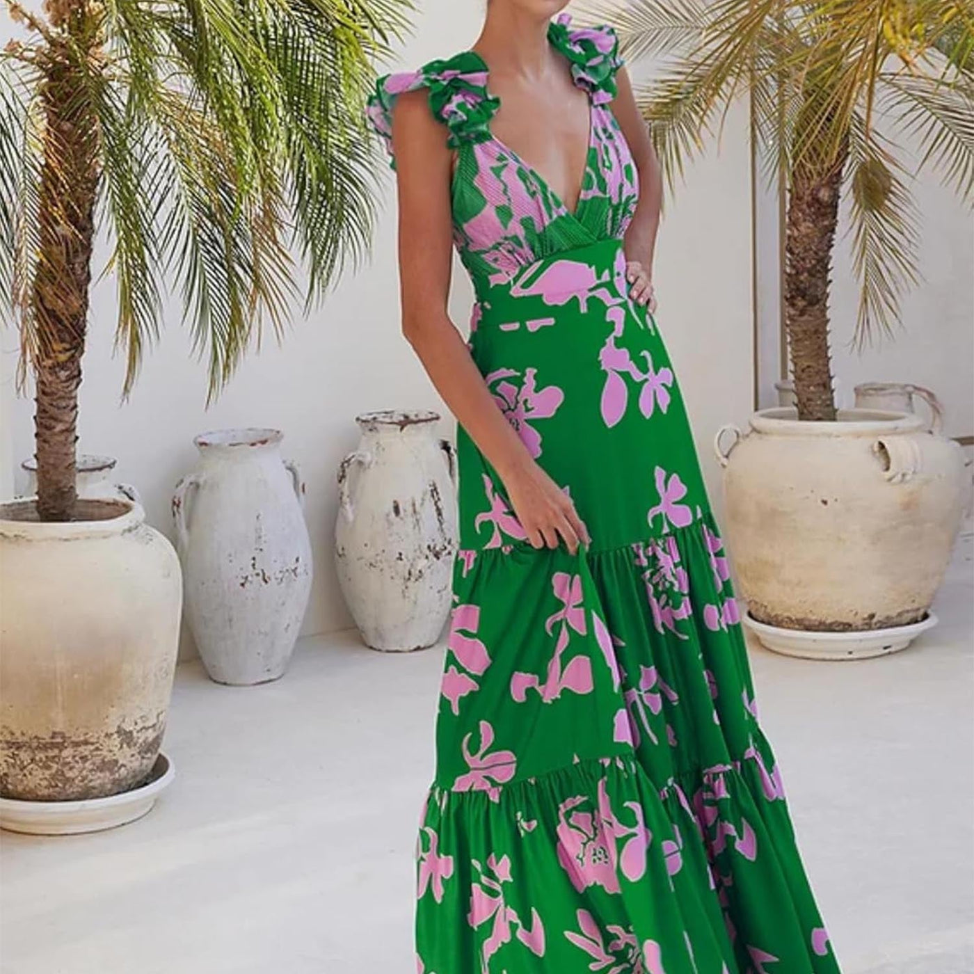 Elegant Printed Swim Set