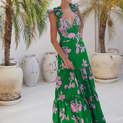 Elegant Printed Swim Set