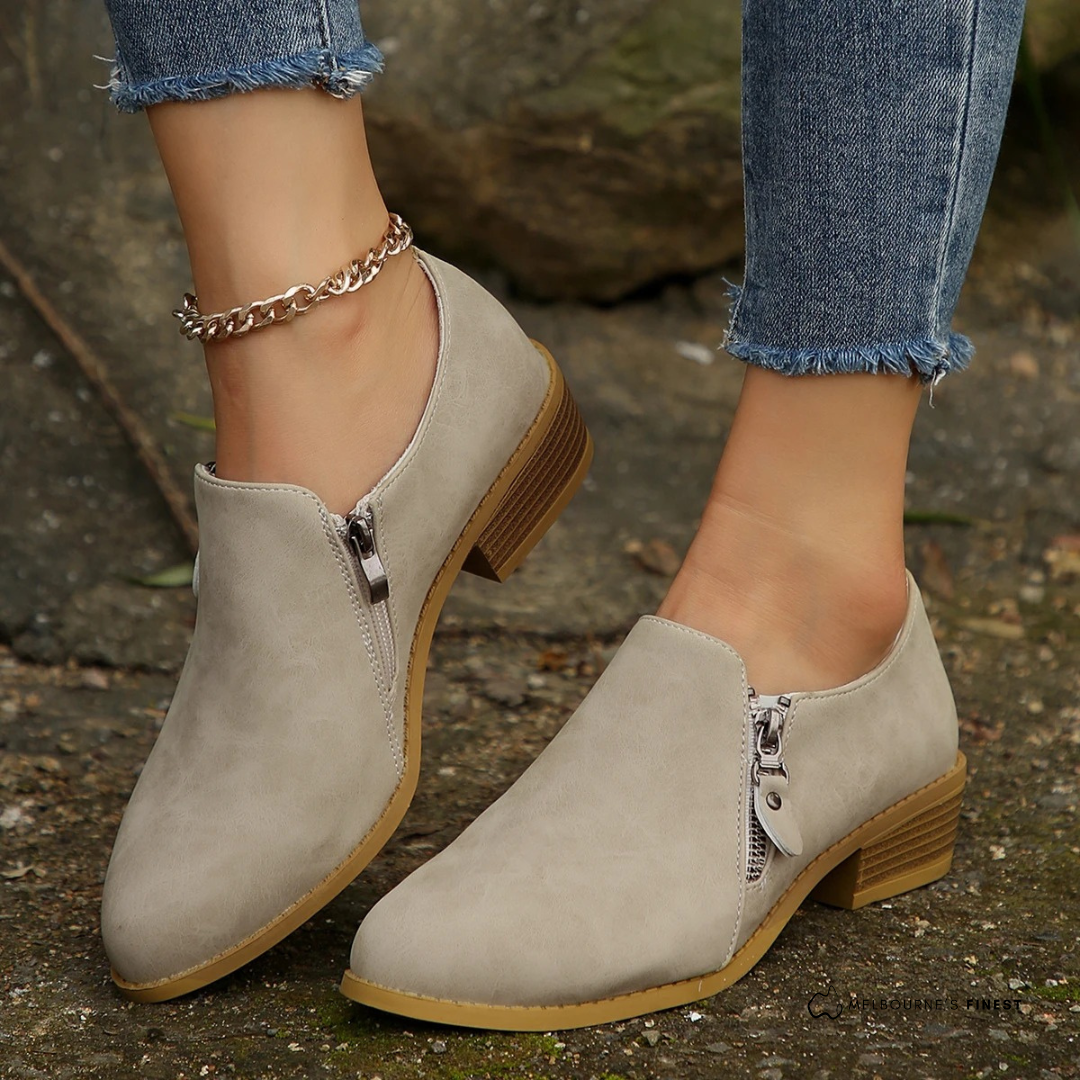 Orthopedic Zip-Up Ankle Boots