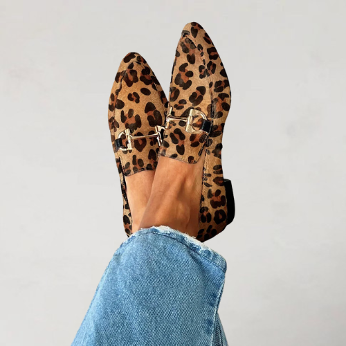 Leopard Print Loafers
