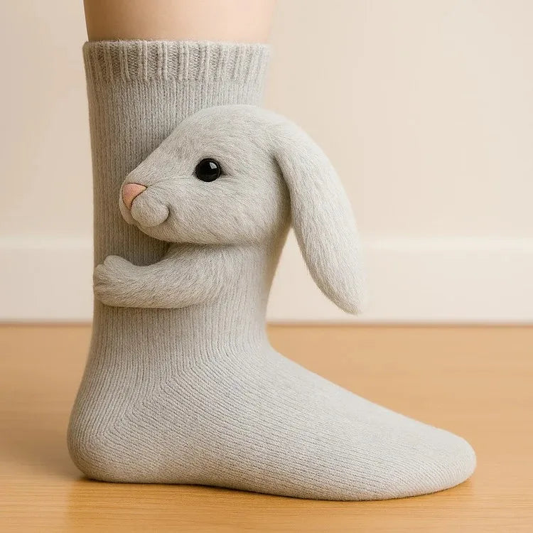 Adorable Bunny Pattern Socks