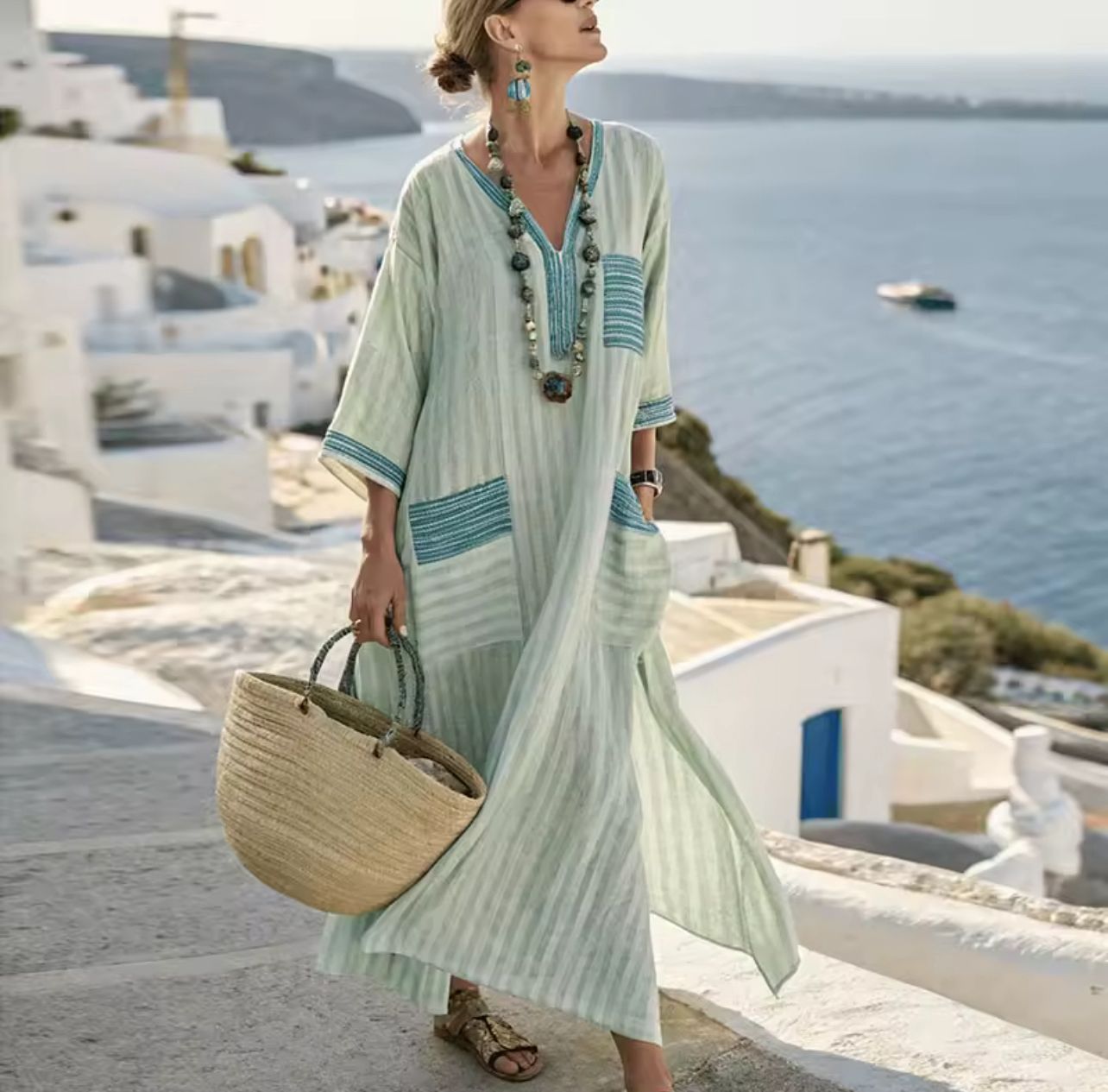 Long Strand Dress for a Stylish Summer Look