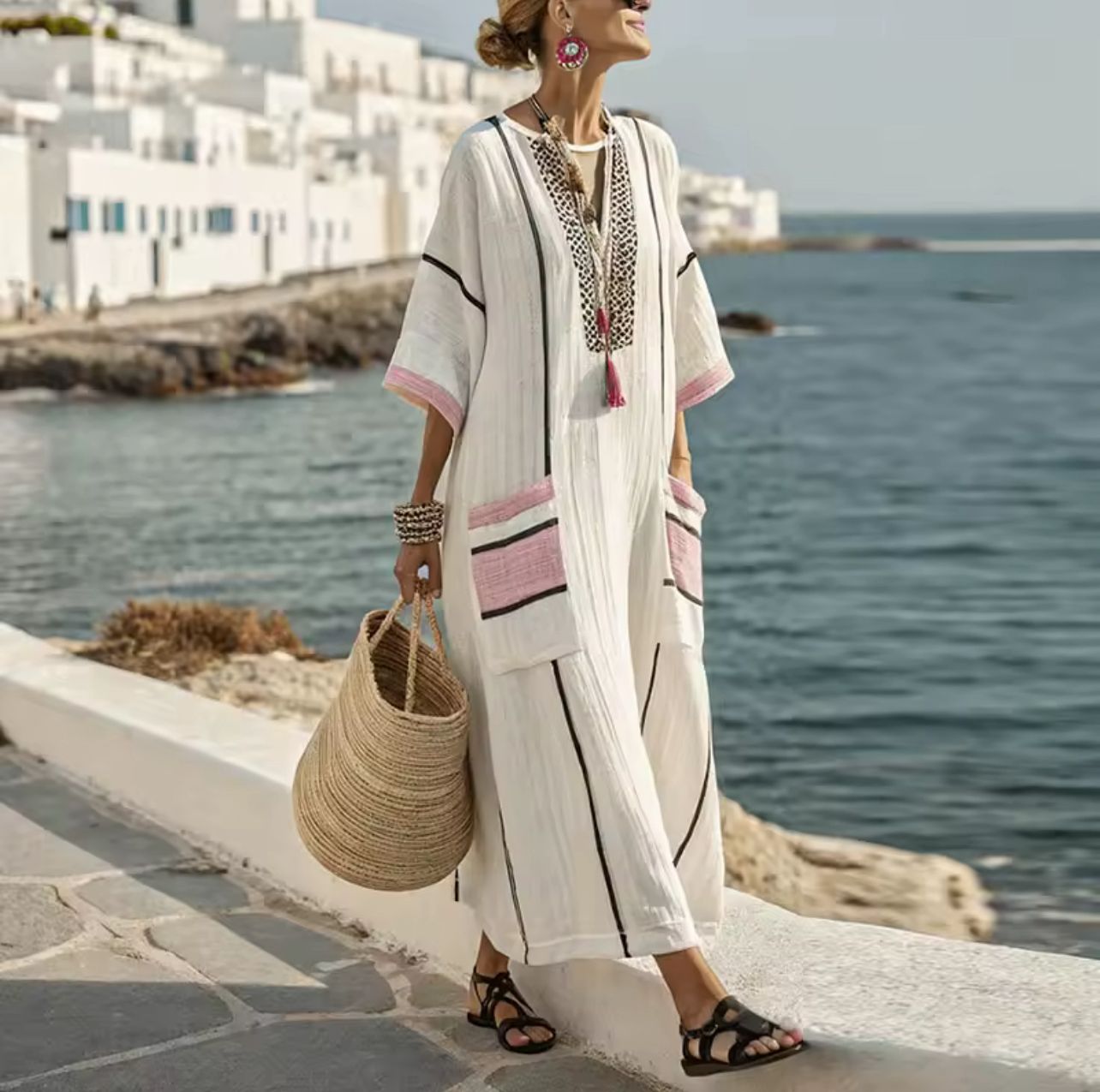 Long Strand Dress for a Stylish Summer Look